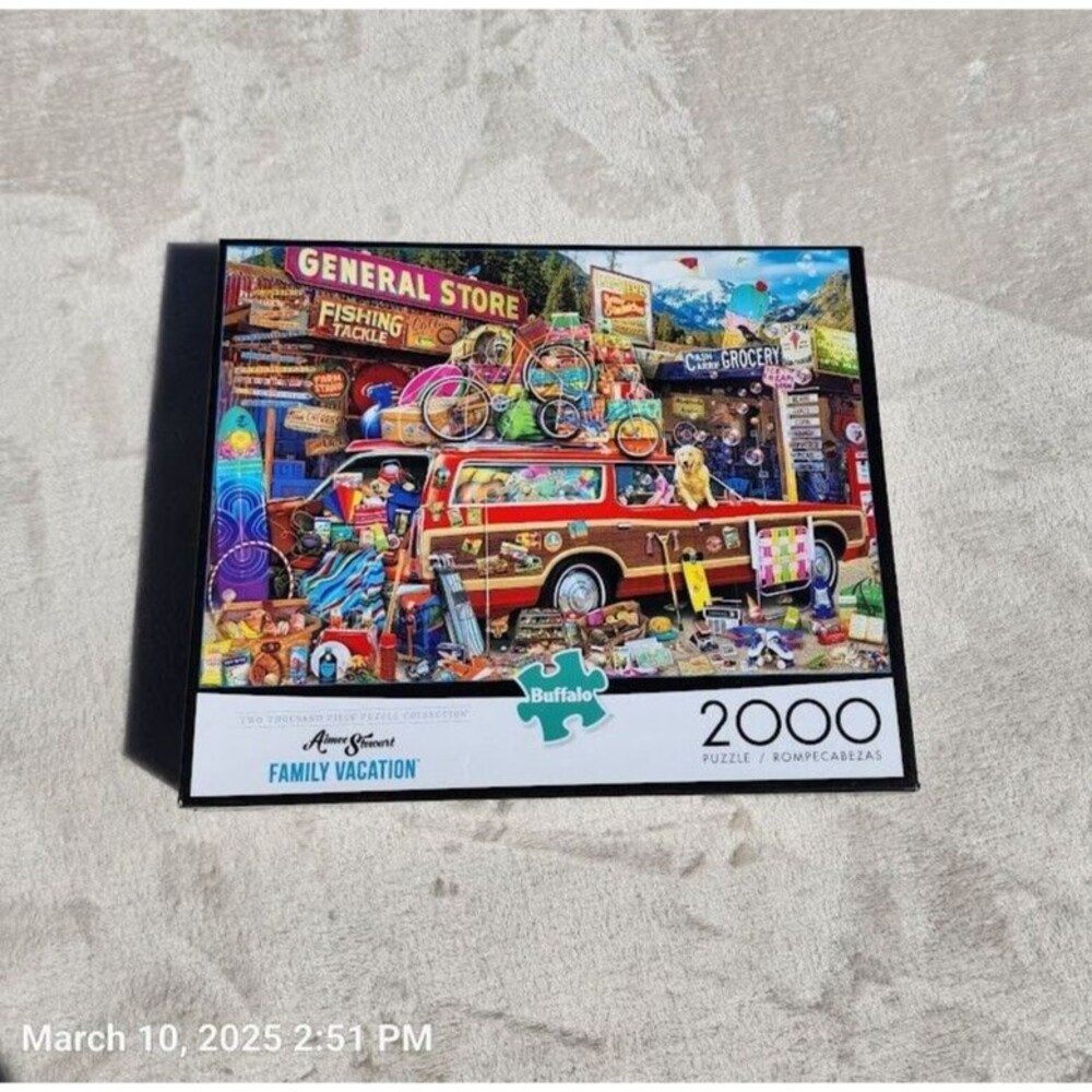 Buffalo Games Aimee Stewart Family Vacation Jigsaw Puzzle 2000 Piece Made in USA